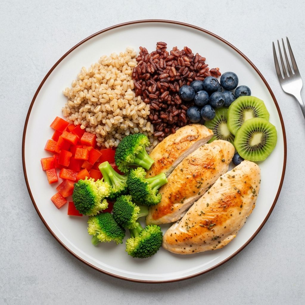 Balanced nutrition plate